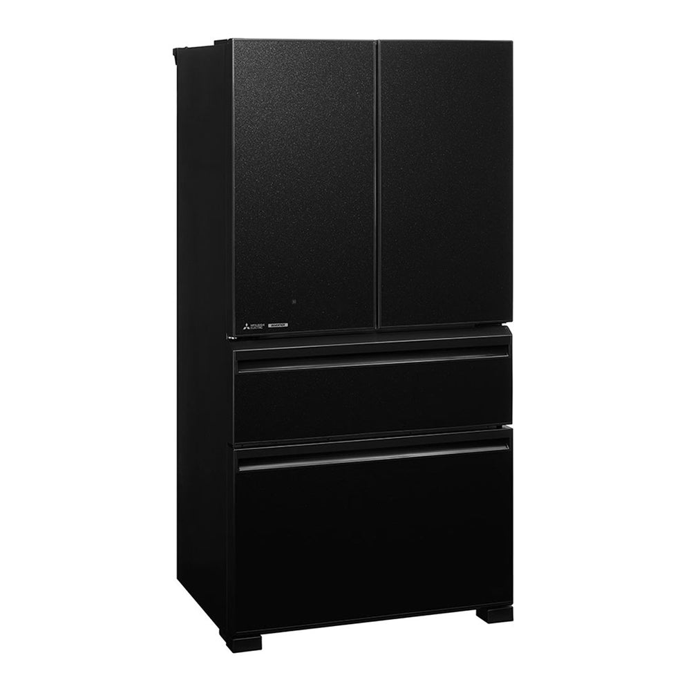 Mitsubishi 630L French Door Fridge MRLX630EMGBK, Front right view 