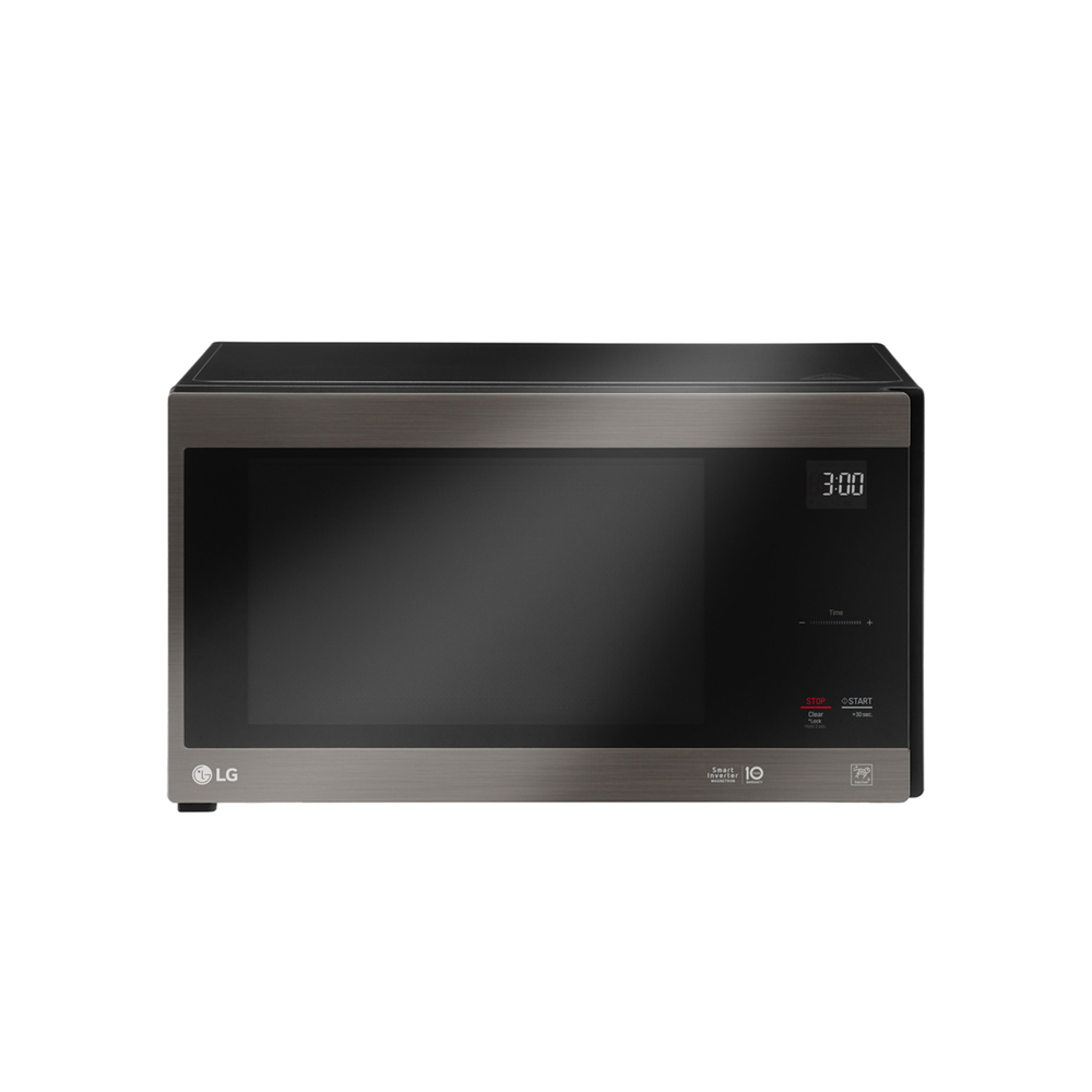 LG 42L NeoChef Microwave Oven Black Stainless Steel MS4296OBSS, Front view