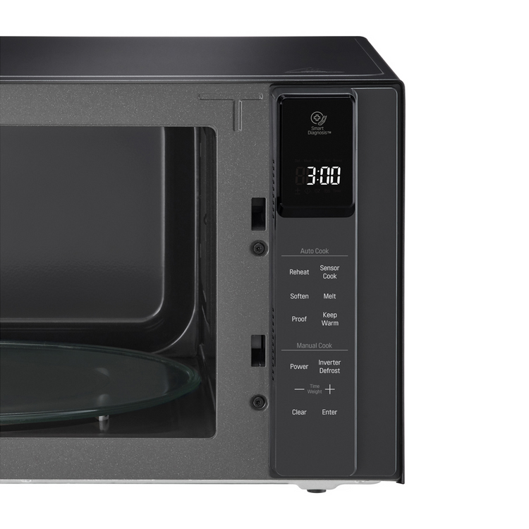 LG 42L NeoChef Microwave Oven Black Stainless Steel MS4296OBSS, Control panel view