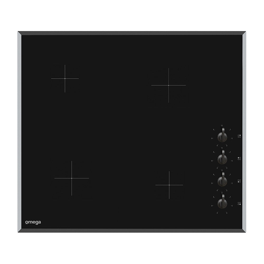 Omega OC64KB 60cm 4 Zone Electric Ceramic Cooktop