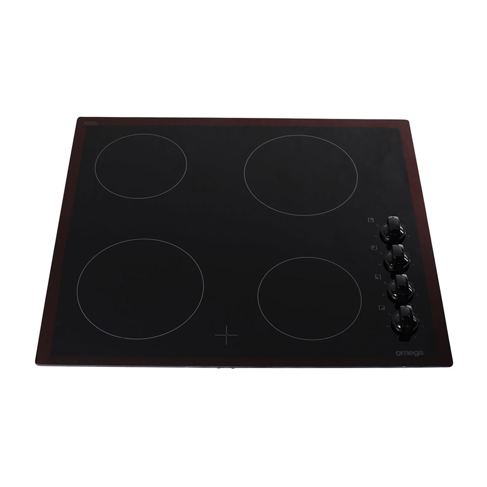 Omega 60cm Electric Ceramic Cooktop OC64KZ, Top view 2