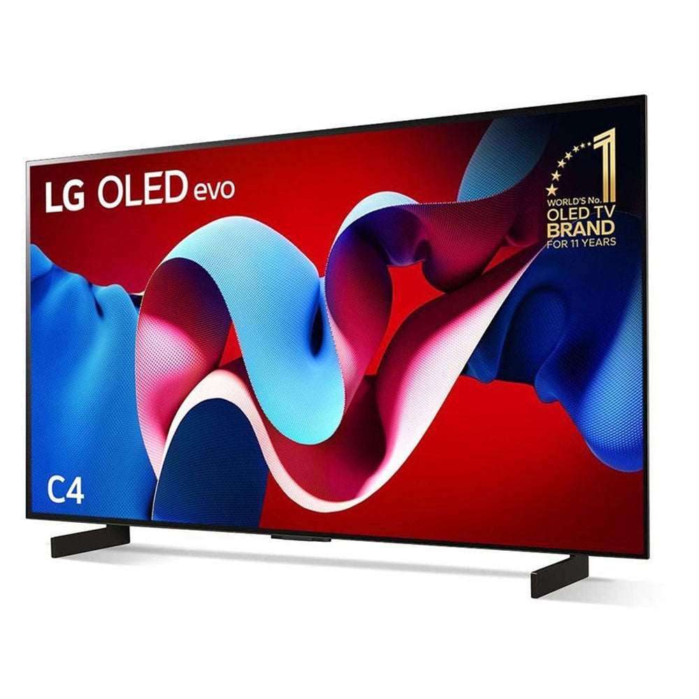 LG OLED42C4PSA 42 Inch OLED evo C4 4K Smart TV, Front left view