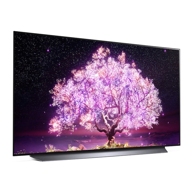 LG OLED48C1PTB C1 48 Inch OLED 4K Smart TV, Front left view