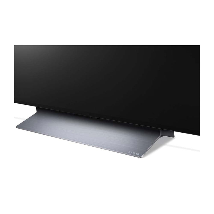 LG OLED55C3PSA C3 55 Inch OLED evo TV with Self Lit OLED Pixels, Base pedestal feet view
