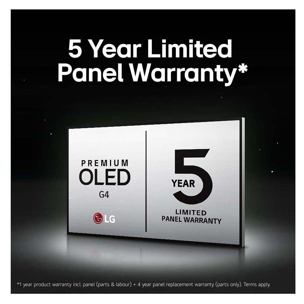 LG OLED55G4PSA 55 Inch OLED evo G4 4K Smart TV, 5 year panel warranty 