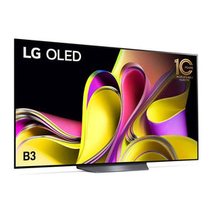 LG OLED65B3PSA B3 65 Inch OLED TV with Self Lit OLED Pixels, Front right view
