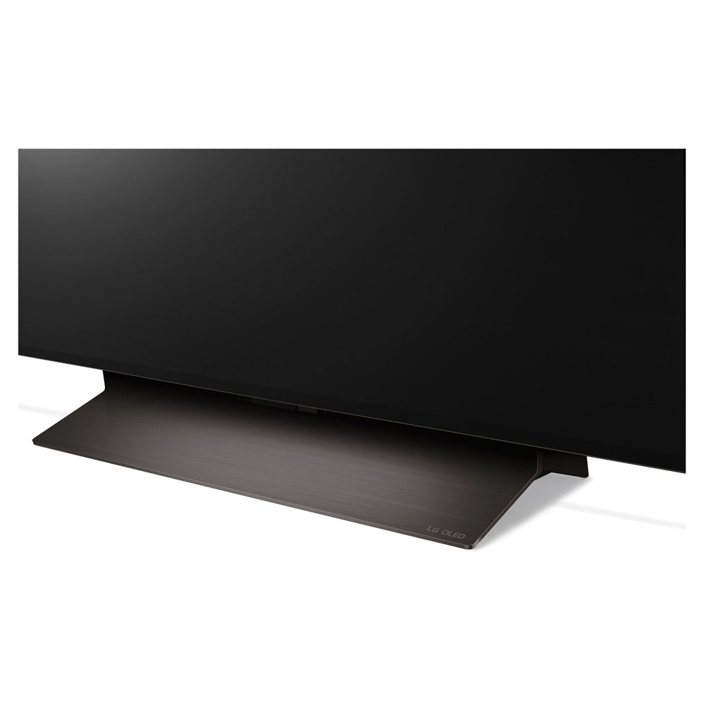 LG OLED65C4PSA 65 Inch OLED evo C4 4K Smart TV, Base pedestal feet view