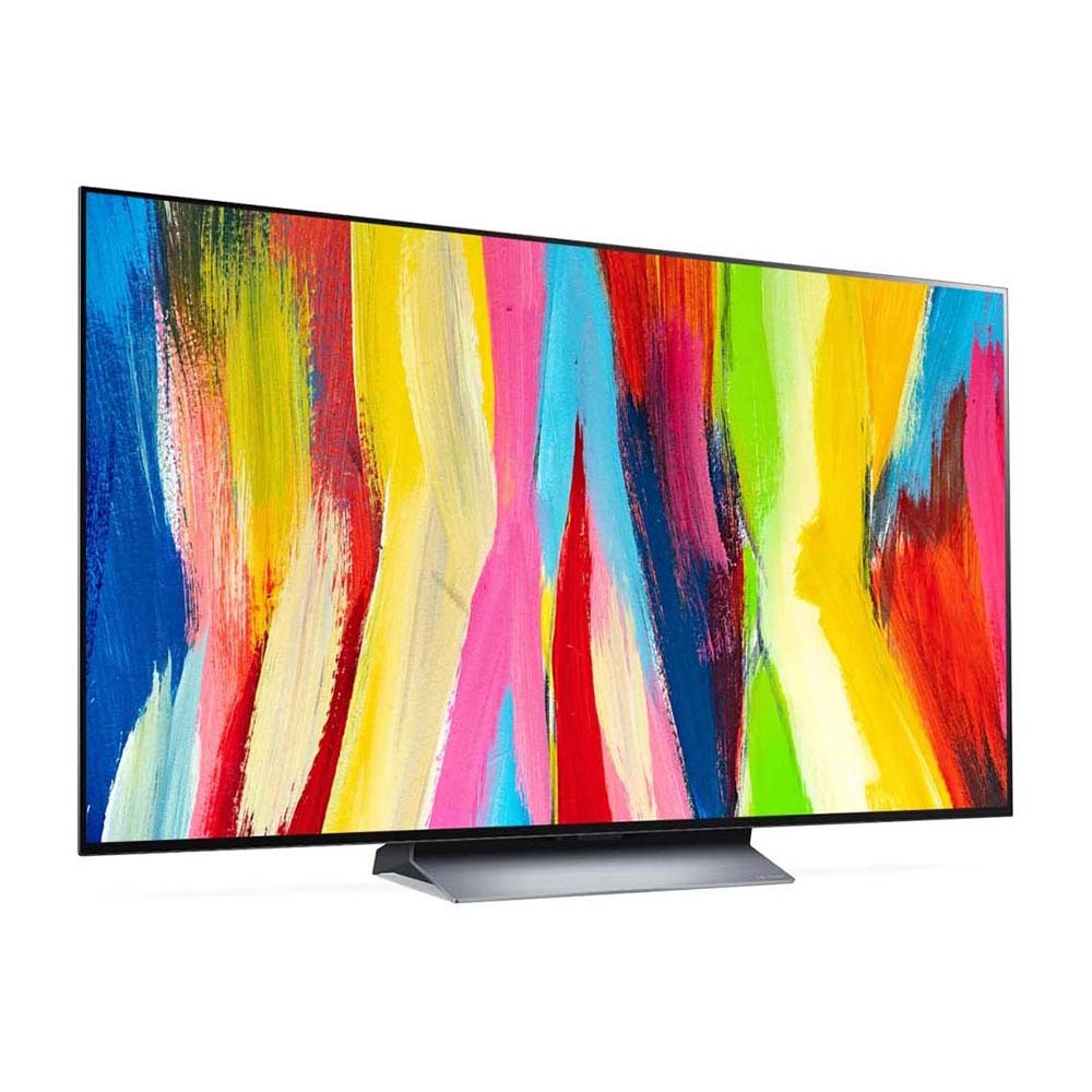 LG OLED77C2PSC 77 Inch C2 Series OLED TV, Front right view