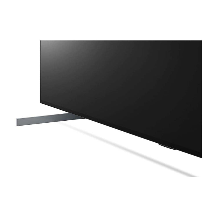 LG OLED77Z2PSA Signature 77 Inch 8K Smart OLED TV, Base pedestal feet view