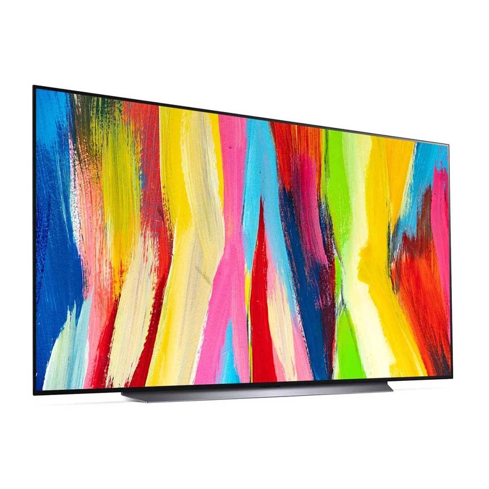 LG OLED83C2PSA 83 Inch OLED evo C2 Series 4K TV, Front right view