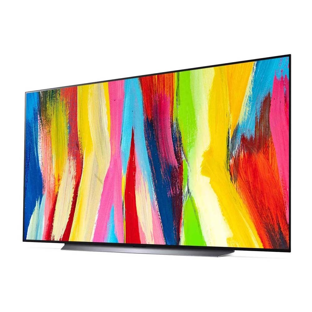 LG OLED83C2PSA 83 Inch OLED evo C2 Series 4K TV, Front left view