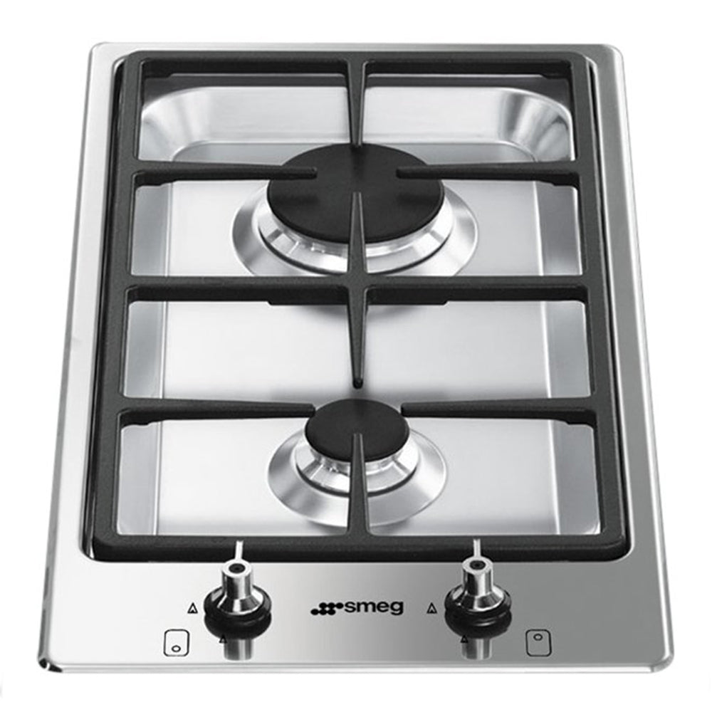 Smeg PGA32G 30cm Domino Gas Cooktop Stainless Steel