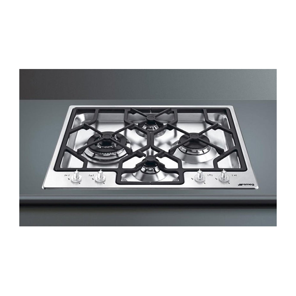 Smeg PGA64 60cm Gas Cooktop Stainless Steel