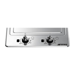 Smeg PGF30T1 Classic Aesthetic Hob, Ultra-Low-Profile Induction Teppanyaki Plate, Control panel view