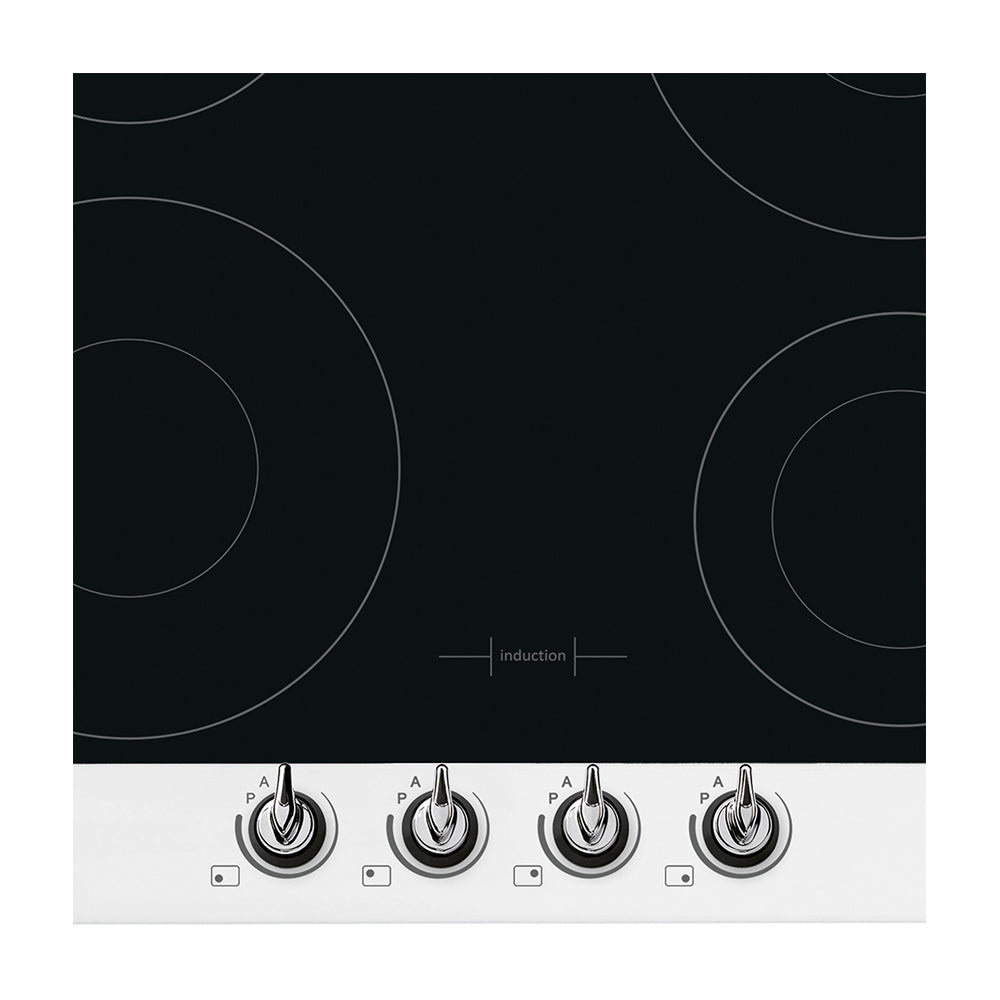 Smeg PI964B 60cm Electric Induction Hob, White, Control panel view