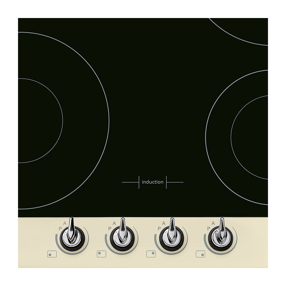 Smeg PI964P 60cm Cream Electric Induction Hob, Control panel  view 