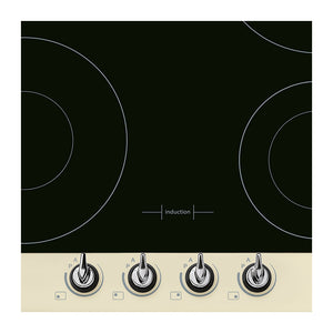 Smeg PI964P 60cm Cream Electric Induction Hob, Control panel  view 