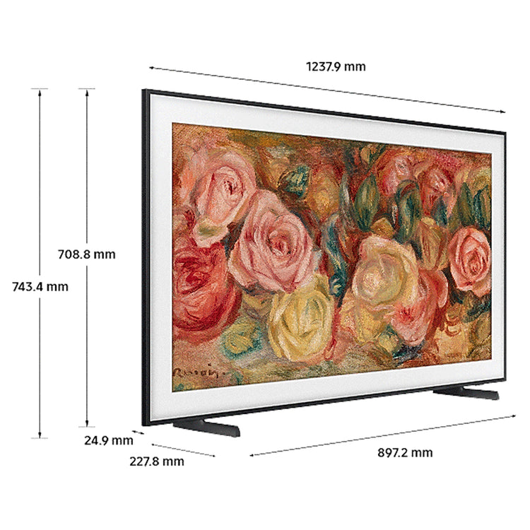 Samsung QA55LS03DAWXXY 55 Inch The Frame QLED 4K Smart TV, Dimensions