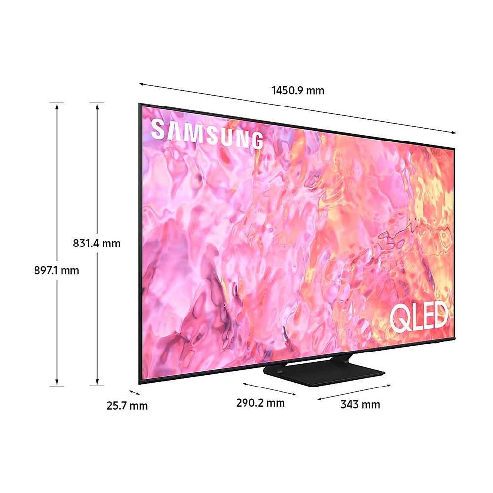 Samsung QA65Q60CAWXXY 65 Inch Q60C QLED 4K Smart TV, Dimensions