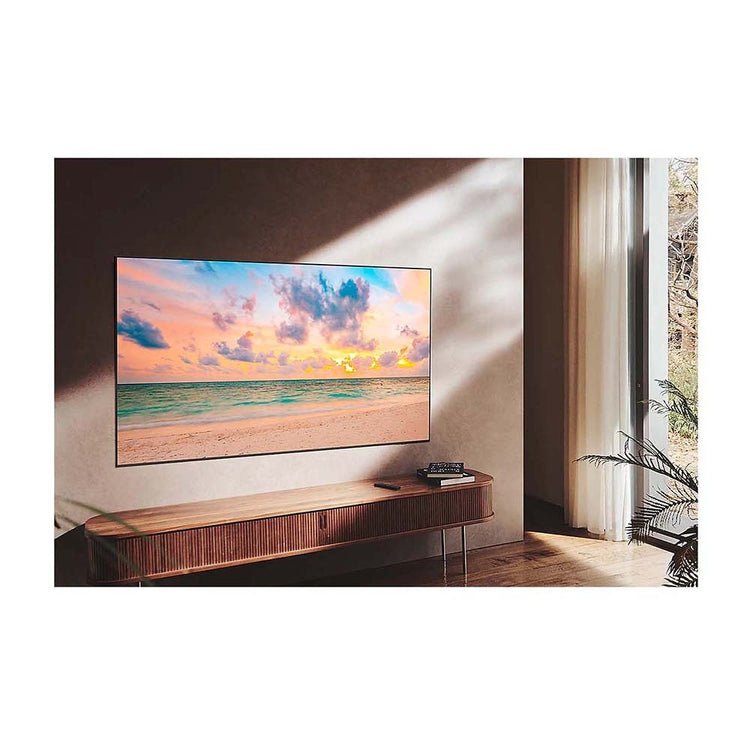 Samsung QA65QN90BAWXXY 65 Inch QN90B Neo QLED 4K Smart TV, TV mounted on wall