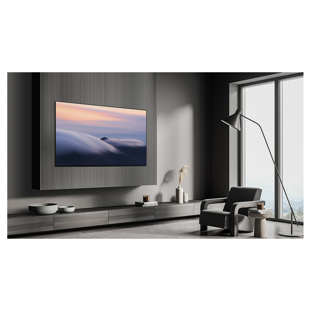 Samsung QA65S90DAWXXY 65 Inch S90D OLED 4K Smart TV, TV mounted on wall