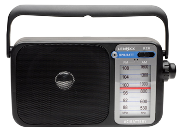 Lenoxx R26 AM/FM Mantle Radio, Image 1