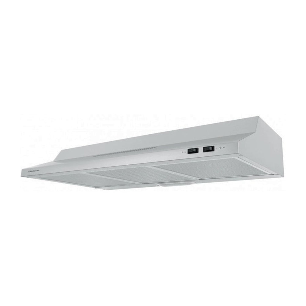 Robinhood RCA2AI9SS 90cm Stainless Steel Fixed Canopy Rangehood, Front left view