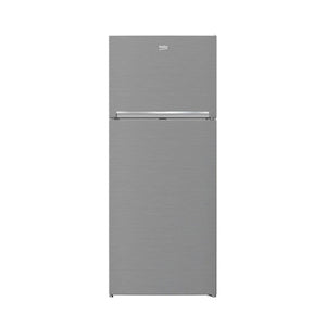 Beko RDNE400K30ZX 400L Top Mount Fridge Silver, Front view