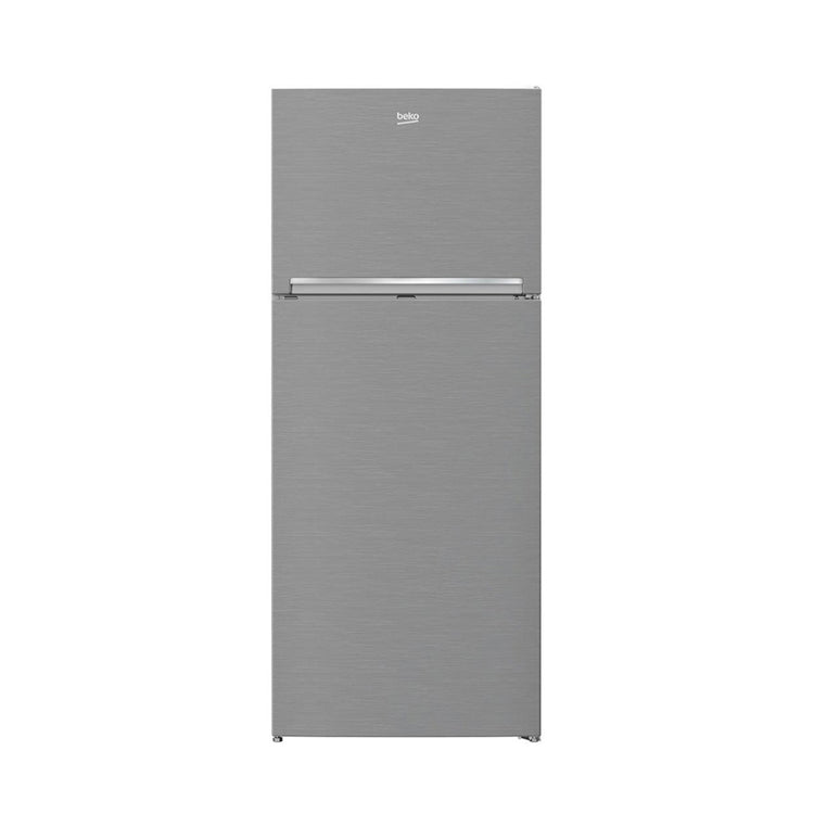 Beko RDNE400K30ZX 400L Top Mount Fridge Silver, Front view