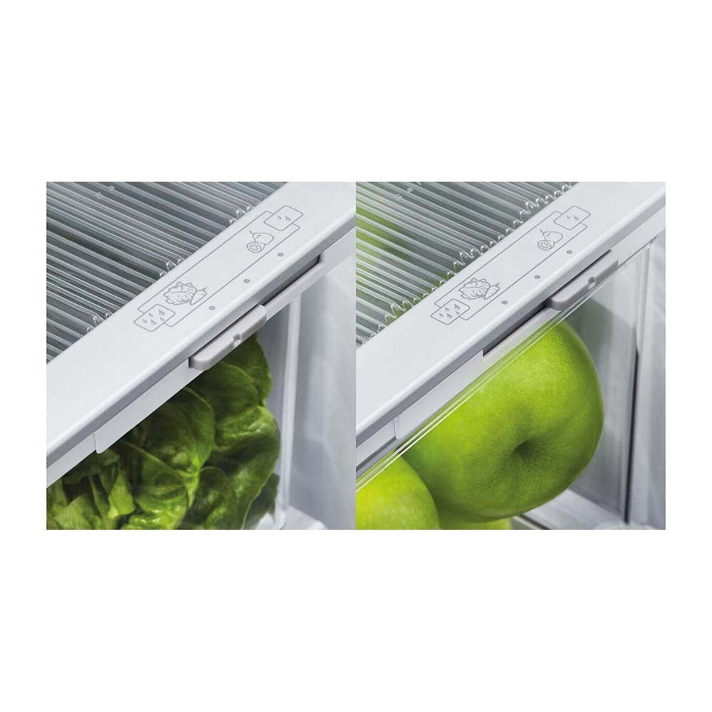 Fisher & Paykel 569L French Door Fridge Stainless Steel RF610ANUX5, Glass shelf view