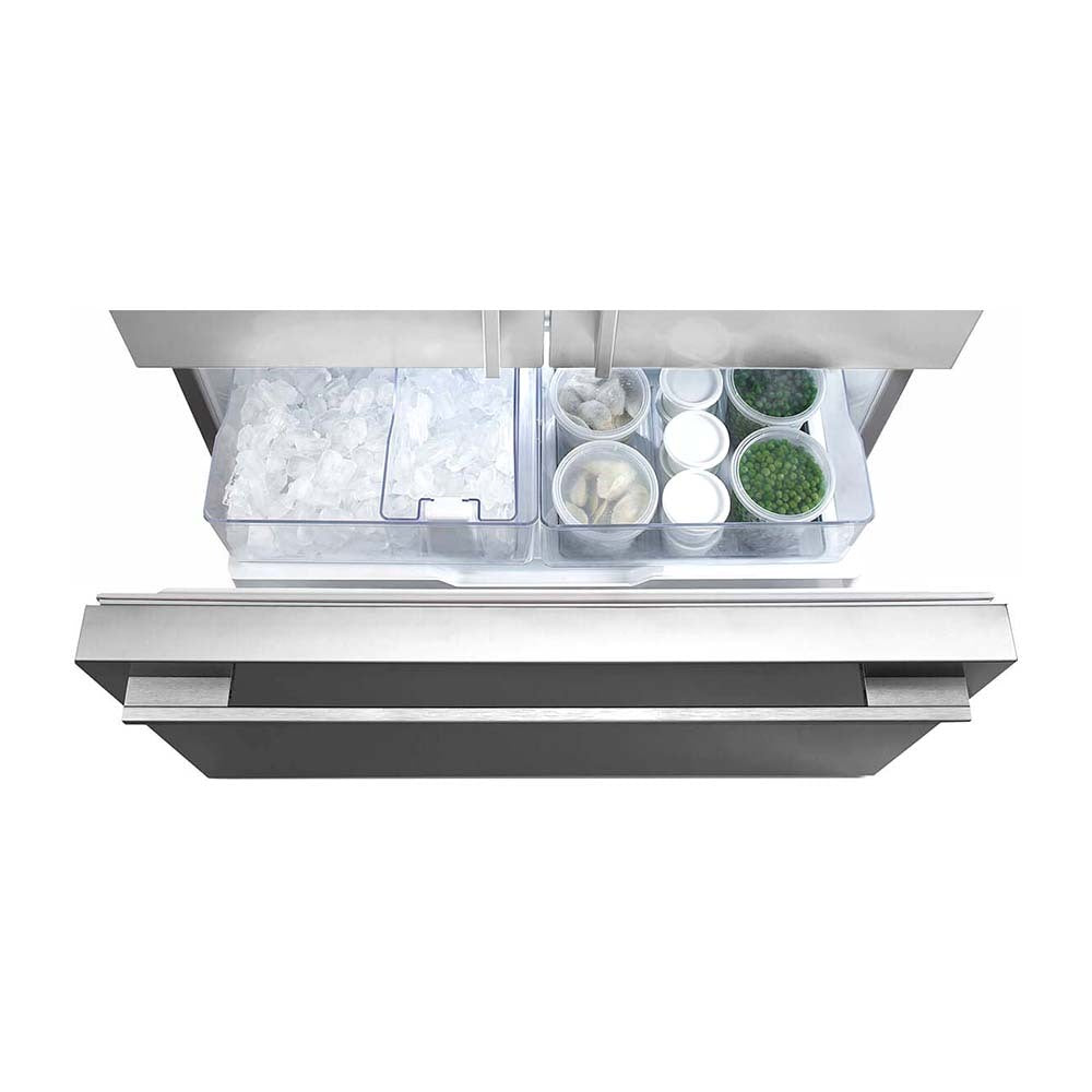 Fisher & Paykel 569L French Door Fridge Stainless Steel RF610ANUX5, Freezer tray top view