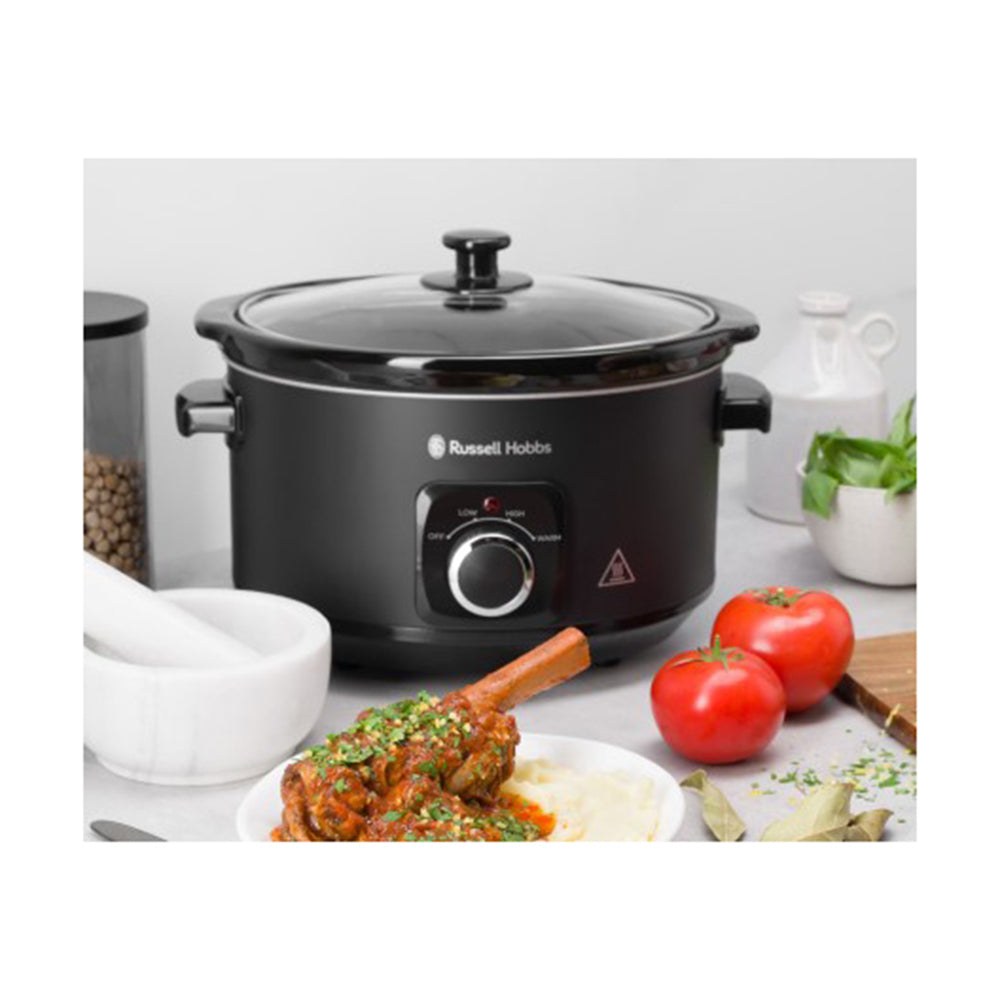 Russell Hobbs RHSC4A 4L Matte Black Slow Cooker