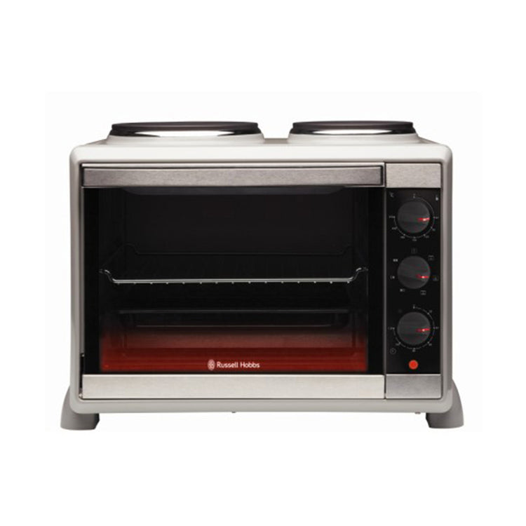 Russell Hobbs Portable Benchtop Oven with Cooktop RHTOV2HP, Front view