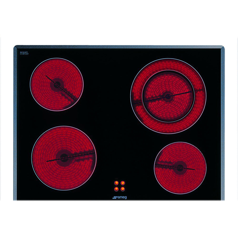 Smeg SA661X1 60cm Classic Ceramic Cooktop, Top view 3