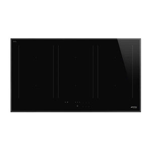 Smeg 90cm 6 Zone Induction Cooktop SAI3963B, Top view