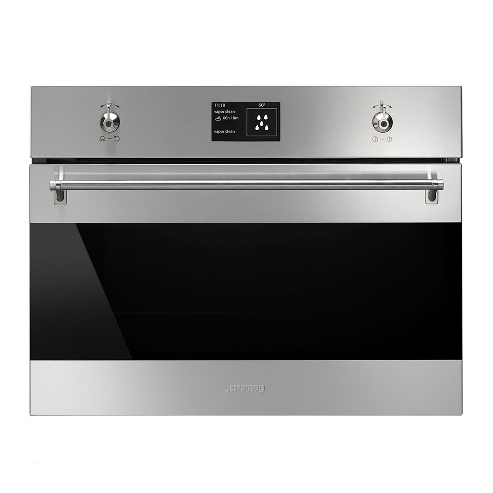 Smeg 50L 60cm Classic Compact Speed Oven SFA4395MCX, Front view