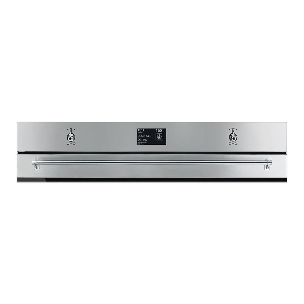 Smeg 90cm Classic Thermoseal Pyrolytic Oven SFP9395X1, Control panel view