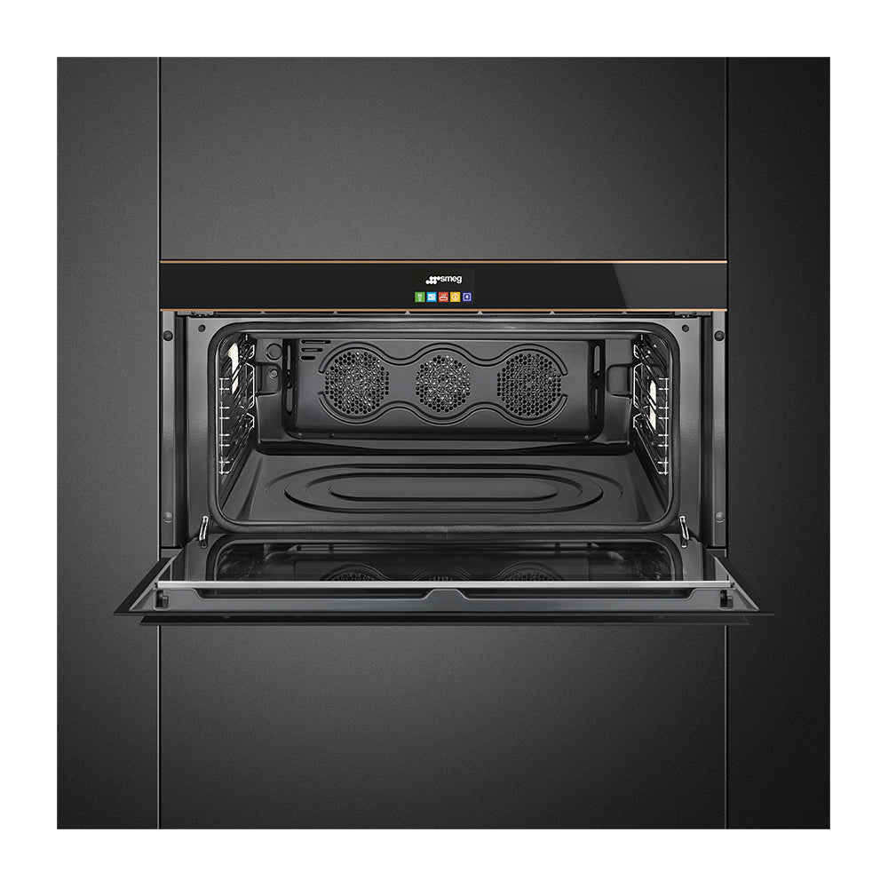 Smeg SFPR9604NR 90cm Dolce Stil Novo Pyrolytic Built-In Oven, Front open