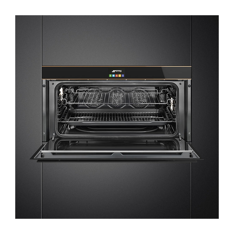 Smeg SFPR9604NR 90cm Dolce Stil Novo Pyrolytic Built-In Oven, Front open