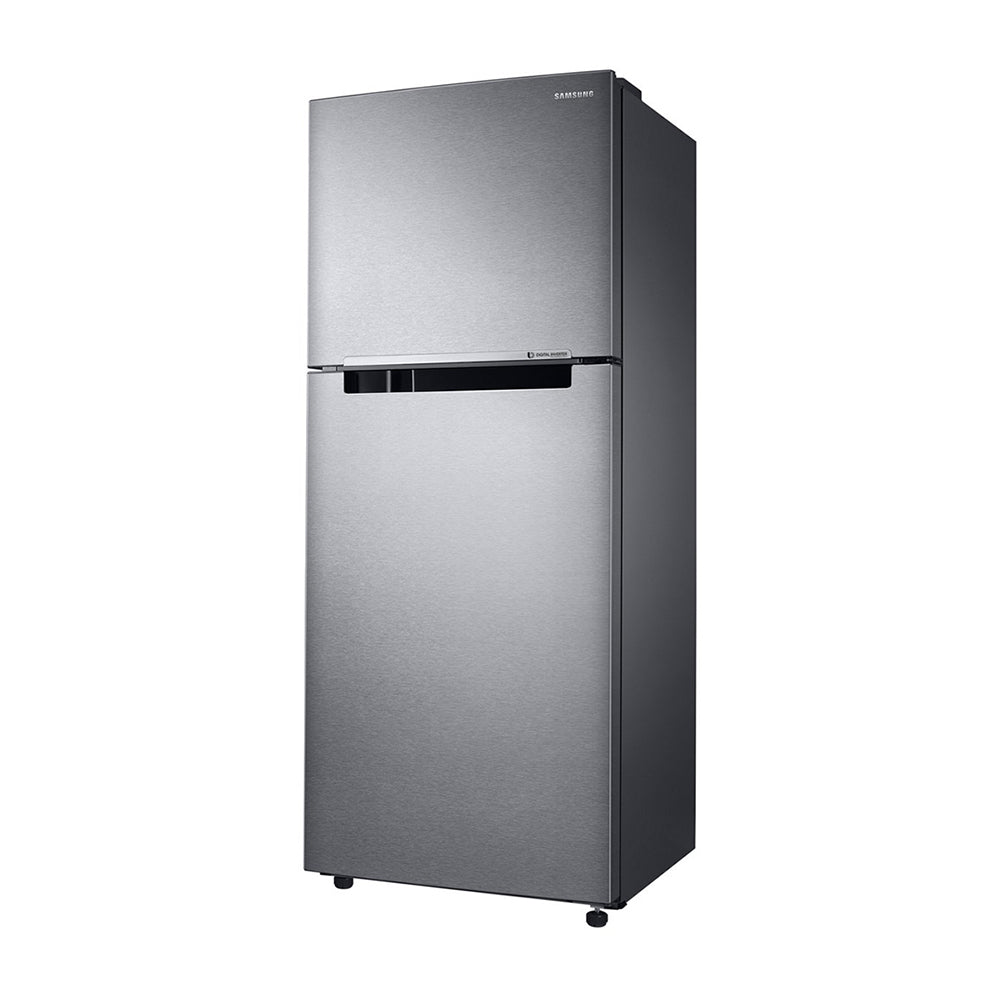 Samsung 364L Top Mount Fridge Stainless Steel SR400LSTC, Front left view