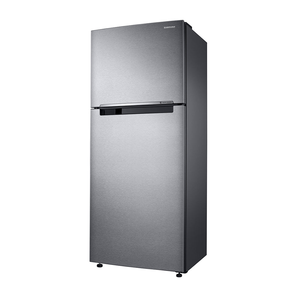 Samsung 471L Top Mount Fridge Stainless Steel SR471LSTC, Front left view