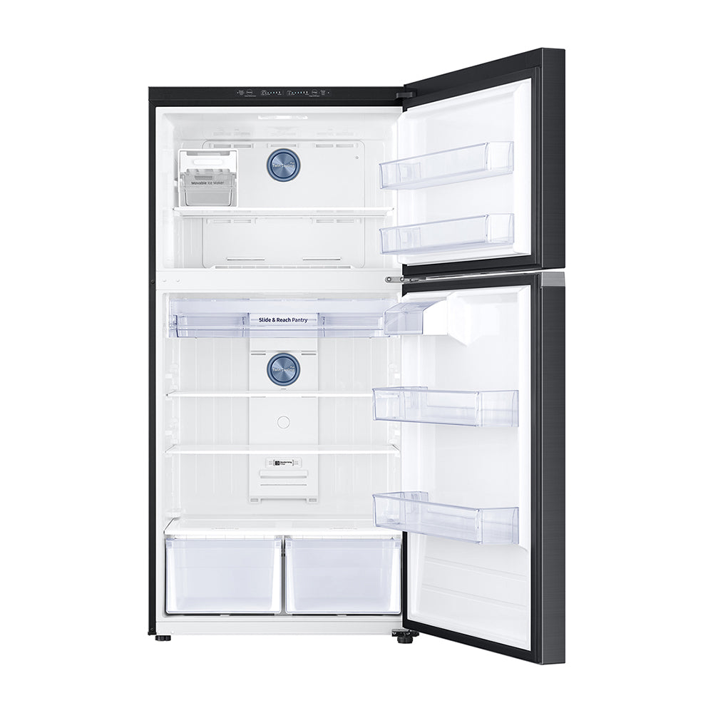 Samsung SR625BLSTC 599L Top Mount Refrigerator, Front view with open doors