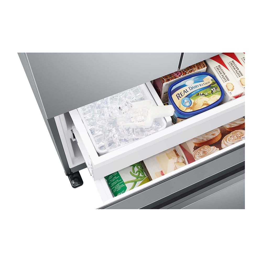 Samsung 498L French Door Frost Free Fridge SRF5300SD, Bottom open with ice cube tray