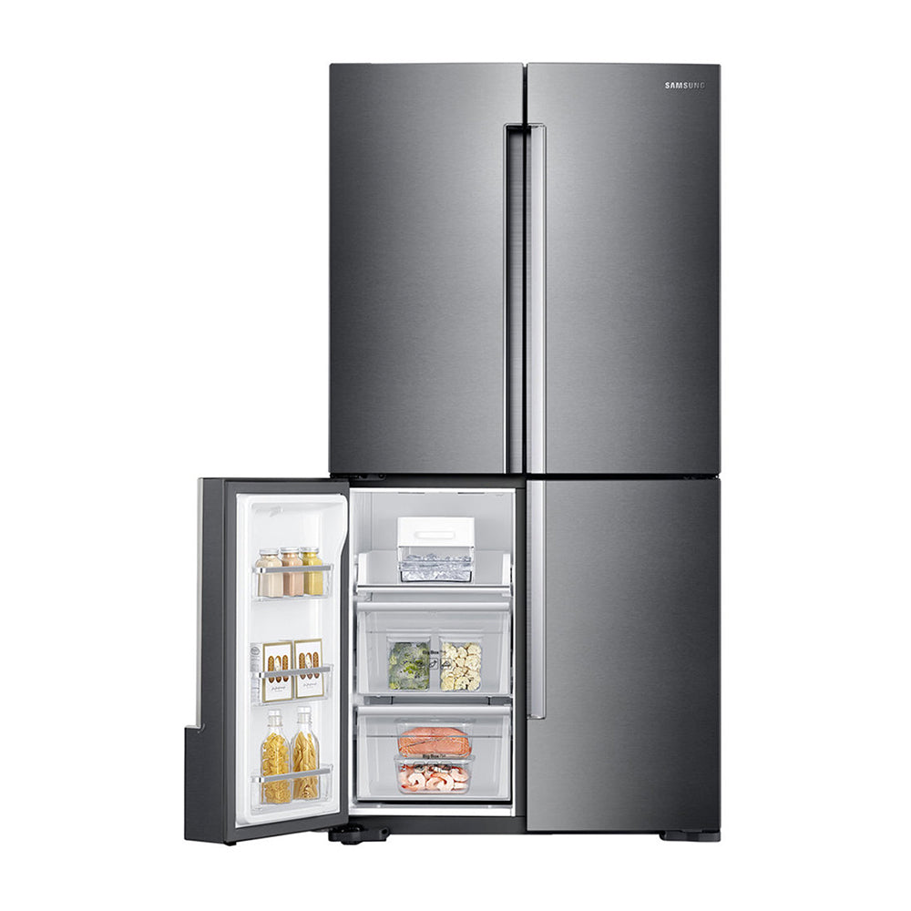 Samsung 714L French Door Fridge SRF714NCDBLS, Bottom open with single door