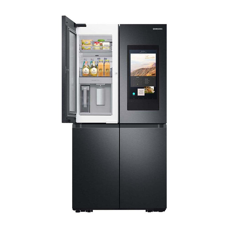 Samsung 637L Family Hub French Door Fridge Black SRF9300BFH, Top single door open