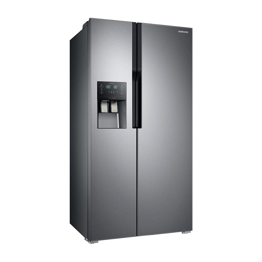 Samsung 589L Side By Side Fridge SRS588DLS, Front right view