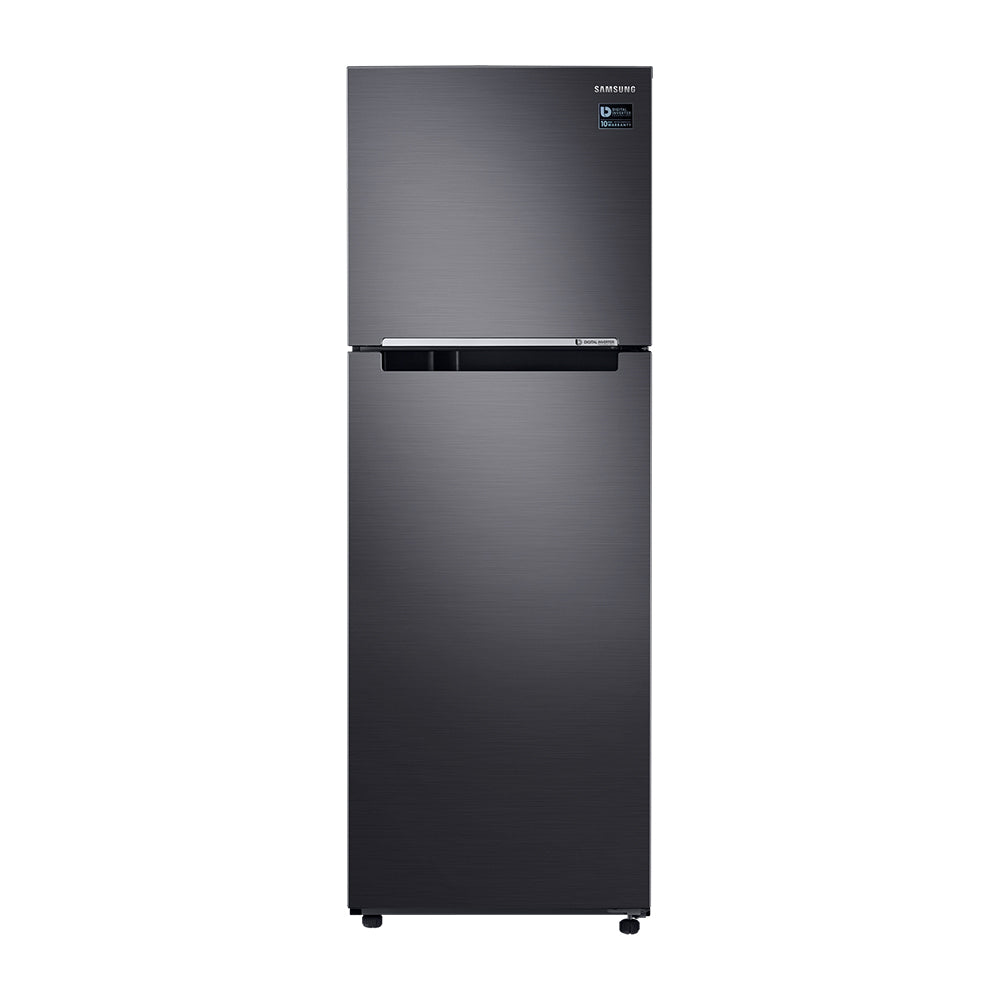 Samsung 326L Top Mount Fridge Black SRT3300B, Front view