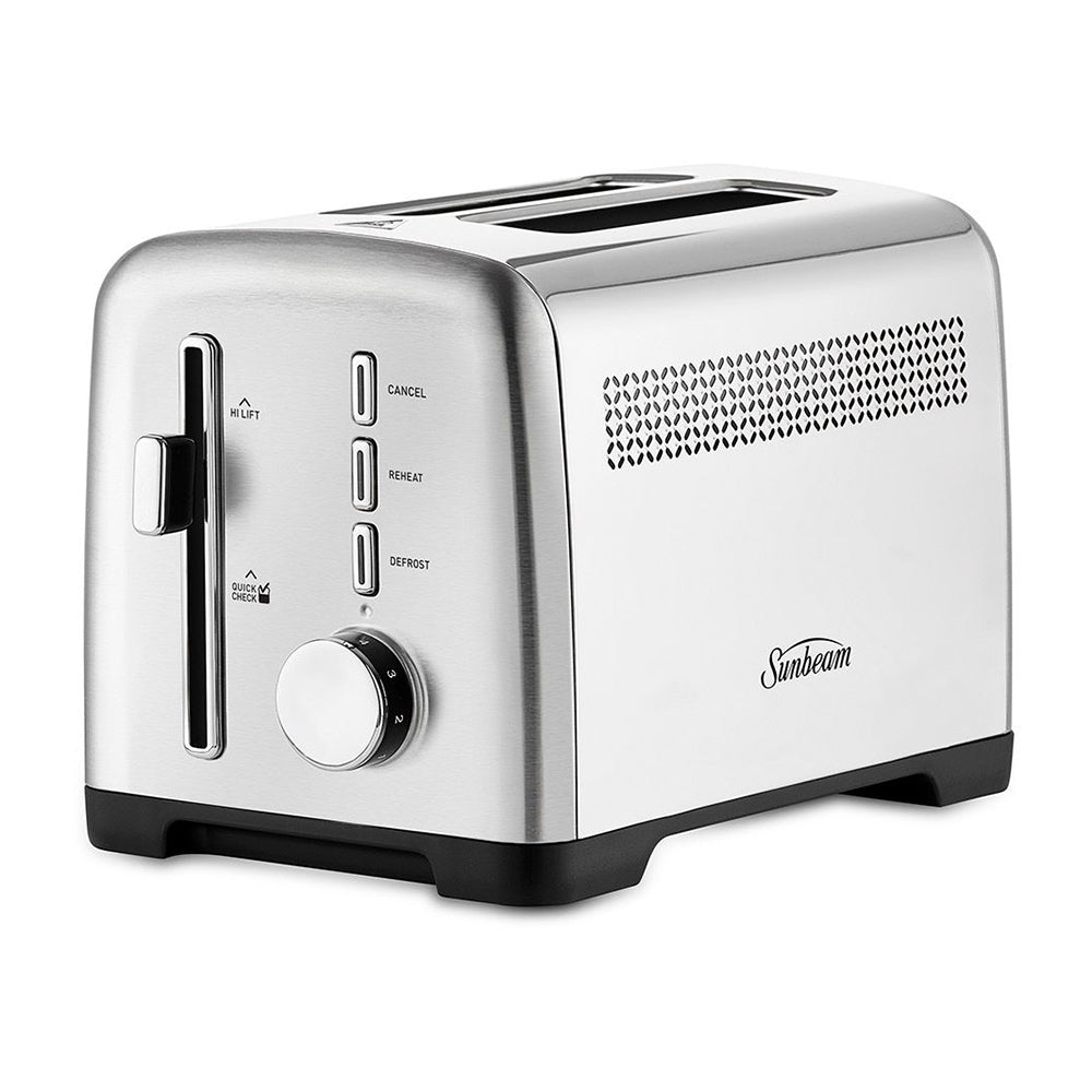 Sunbeam TAM1002SS Long Slot 2 Slice Stainless Toaster