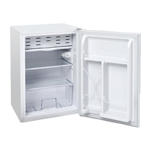 Teco TBF75WMDAWIBE 75L Bar Fridge White, Front right view with door open