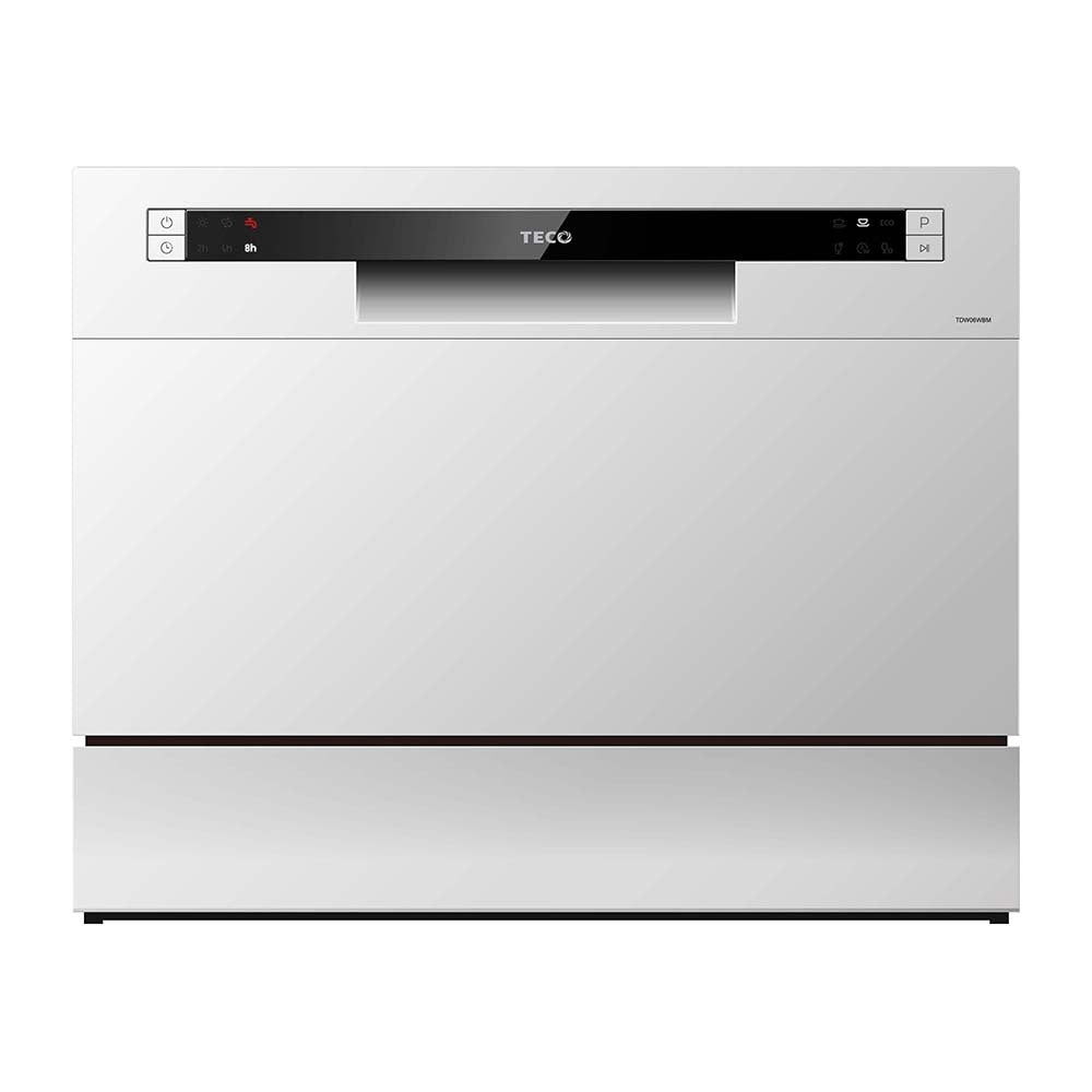 Teco TDW06WBM 55cm Stainless Steel Benchtop Dishwasher, Front view